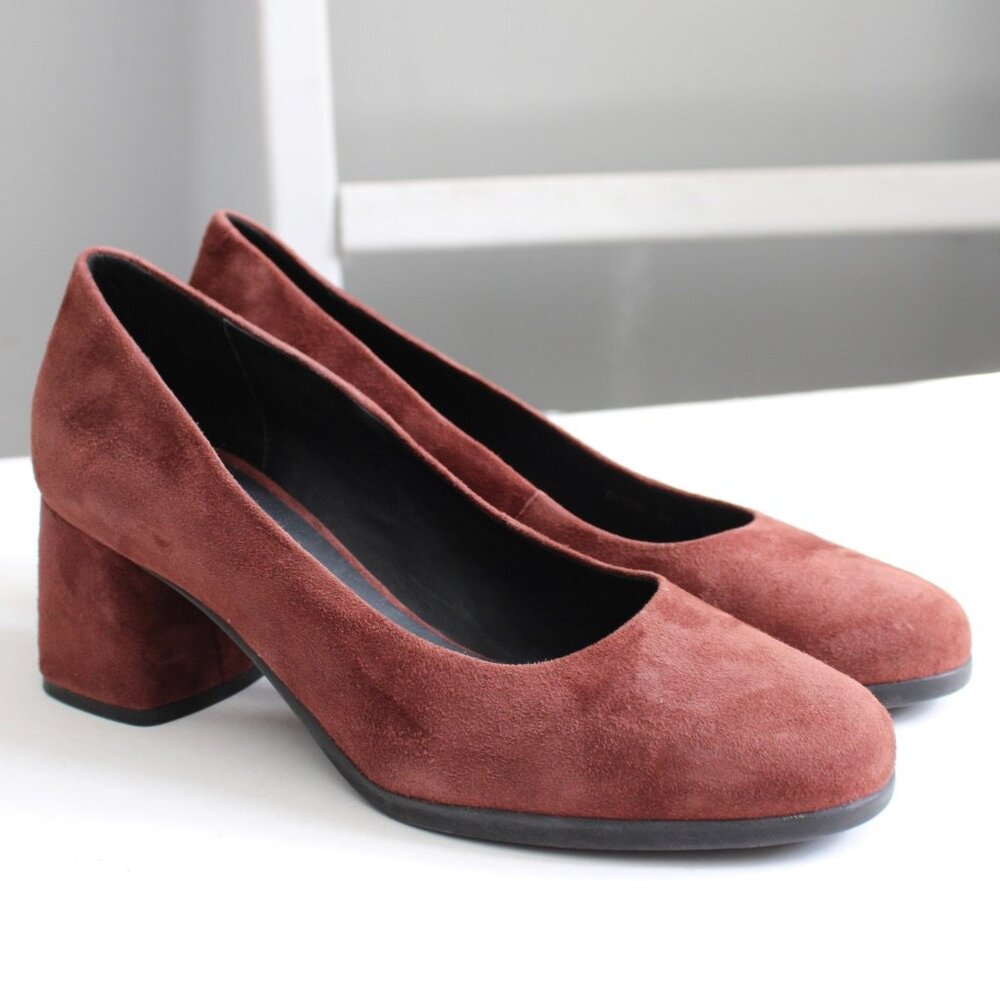 Geox Women's Brown Suede Heels